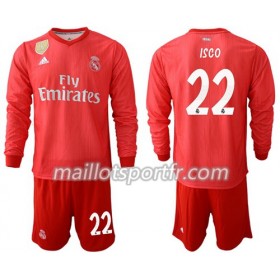 Maillot de Foot Real Madrid Isco 22 Enfant Troisieme 2018/19 ML